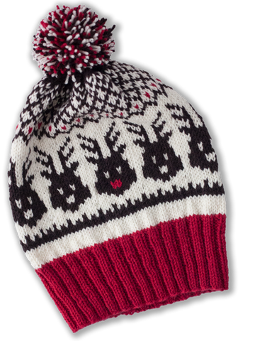Head to the Sleigh! PDF Christmas Reindeer Hat Knitting Pattern