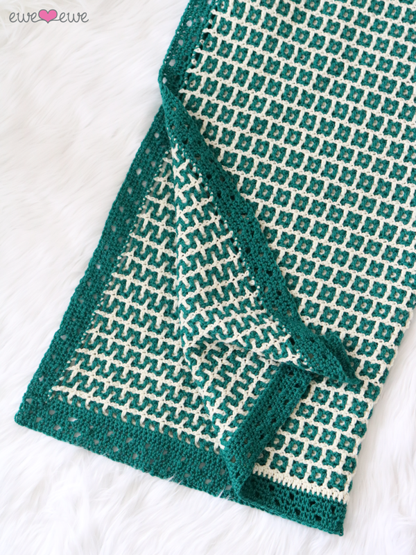 Squared Away PDF Crochet Baby Blanket