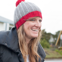 Shaggy Beanie PDF Slouch Hat Knitting Pattern