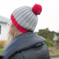 Shaggy Beanie PDF Slouch Hat Knitting Pattern