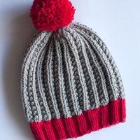 Shaggy Beanie PDF Slouch Hat Knitting Pattern