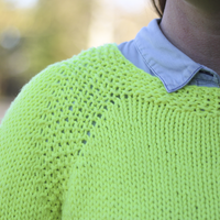 Pop Top Pullover PDF Sweater Knitting Pattern