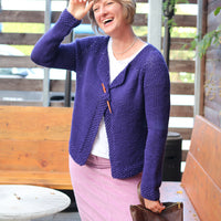 Pop Top Cardigan PDF Sweater Knitting Pattern