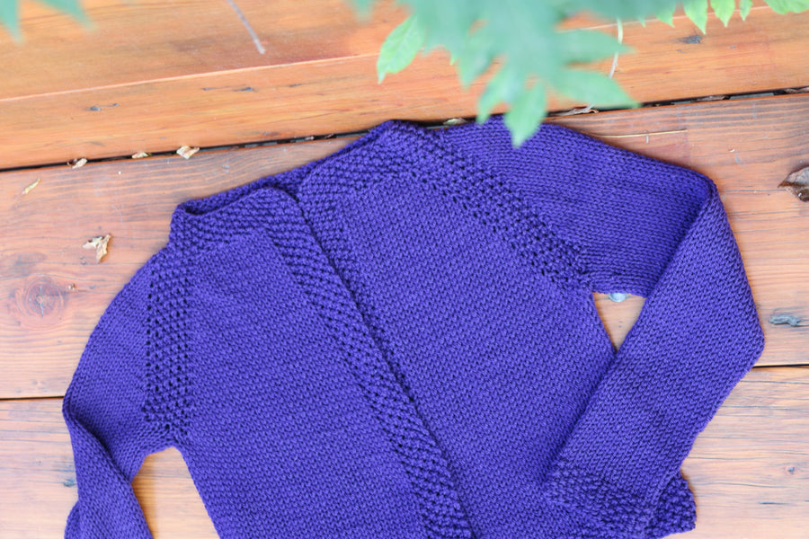 Pop Top Cardigan PDF Sweater Knitting Pattern