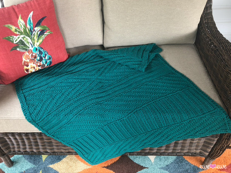 Purly Patio Blanket PDF Knitting Pattern
