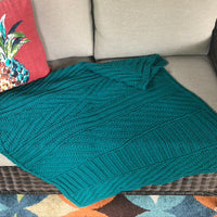 Purly Patio Blanket PDF Knitting Pattern