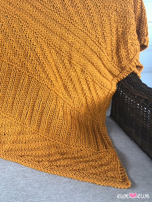 Purly Patio Blanket PDF Knitting Pattern