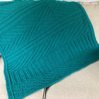 Purly Patio Blanket PDF Knitting Pattern