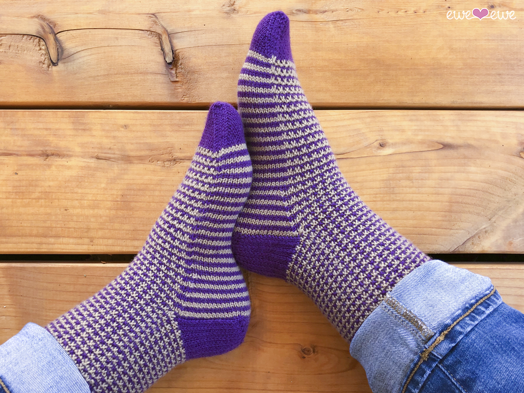 Stripe It To Me Socks PDF Knitting Pattern