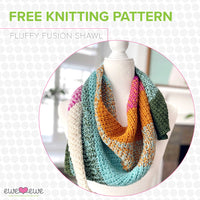 Fluffy Fusion Shawl FREE Knitting Pattern PDF