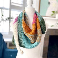 Fluffy Fusion Shawl FREE Knitting Pattern PDF