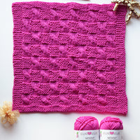 Celebration Blanket – Block 12 – Tying Ribbons FREE Knitting Pattern PDF
