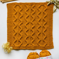 Celebration Blanket – Block 9: Meandering Pathways FREE Knitting Pattern PDF