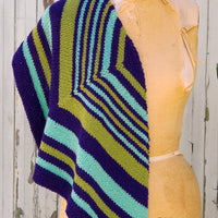 Saturday Stripes Shawl PDF Knitting Pattern