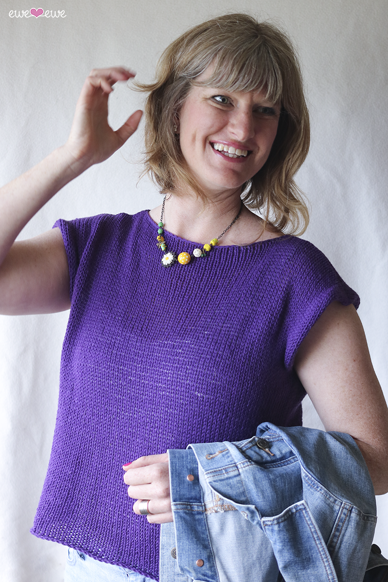 Temperature Tee FREE Tank Top Knitting Pattern for All Sizes