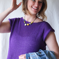 Temperature Tee FREE Tank Top Knitting Pattern for All Sizes