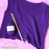 Temperature Tee FREE Tank Top Knitting Pattern for All Sizes