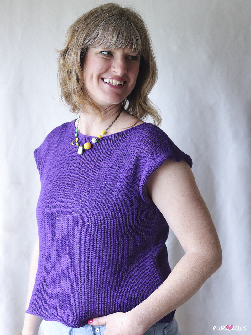 Temperature Tee FREE Tank Top Knitting Pattern for All Sizes