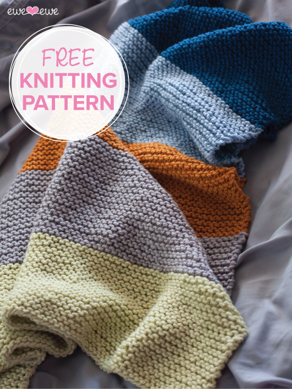 Big Bouncy Baby Blanket FREE PDF Knitting Pattern – Ewe Ewe Yarns