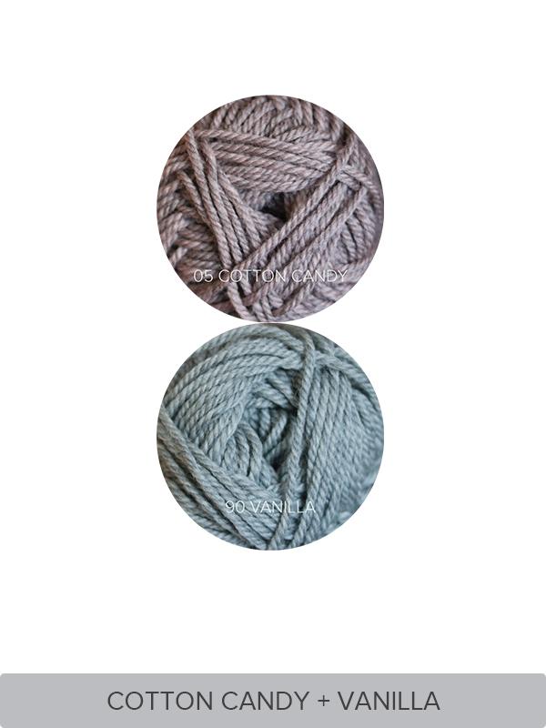 Easy Twisted Rib Beanie & Mittens Set Yarn Kit