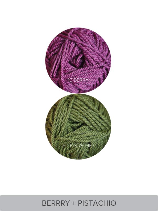 Easy Twisted Rib Beanie & Mittens Set Yarn Kit