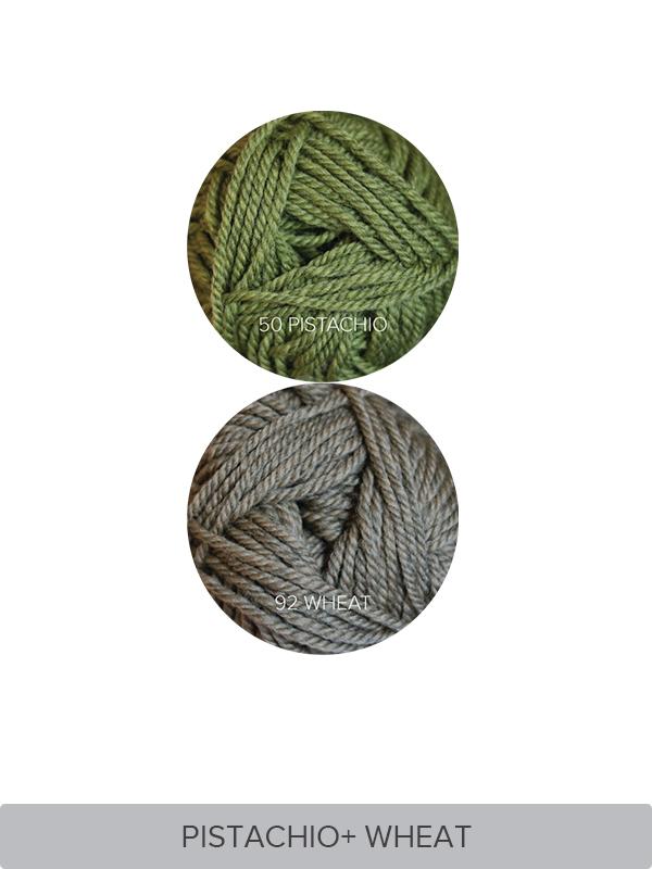 Easy Twisted Rib Beanie & Mittens Set Yarn Kit