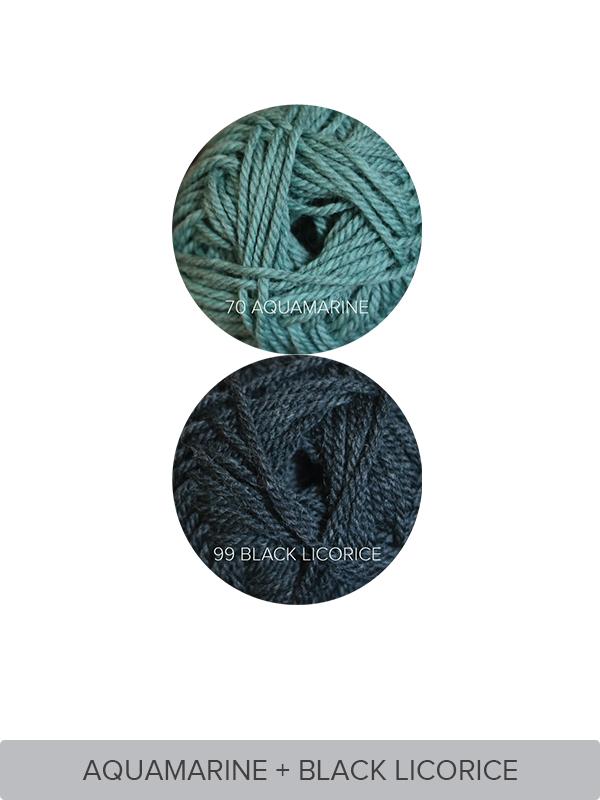 Easy Twisted Rib Beanie & Mittens Set Yarn Kit