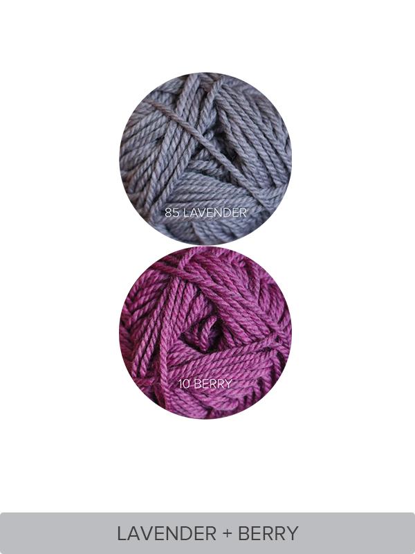 Easy Twisted Rib Beanie & Mittens Set Yarn Kit