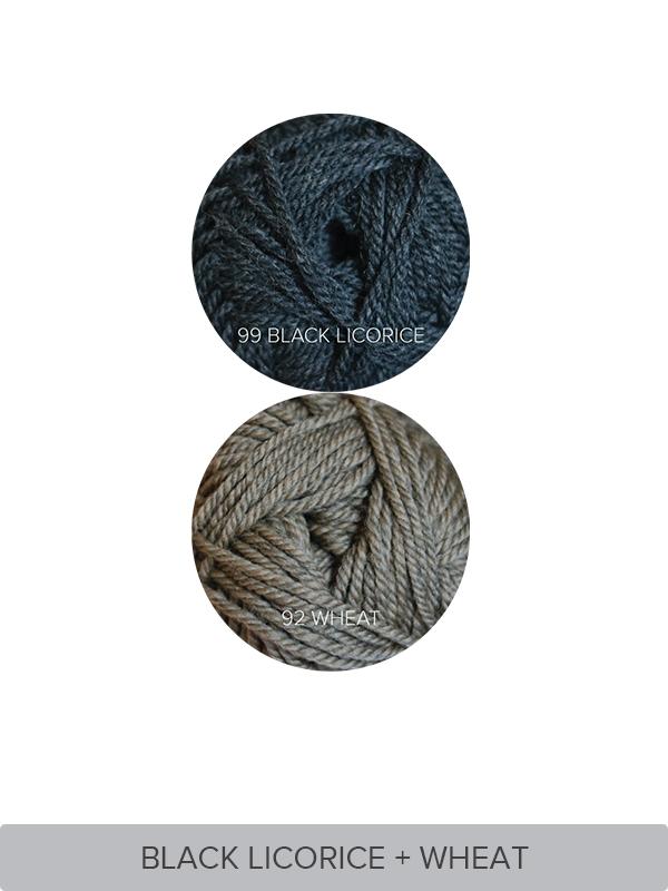 Easy Twisted Rib Beanie & Mittens Set Yarn Kit