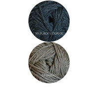 Easy Twisted Rib Mittens Yarn Knitting Kit