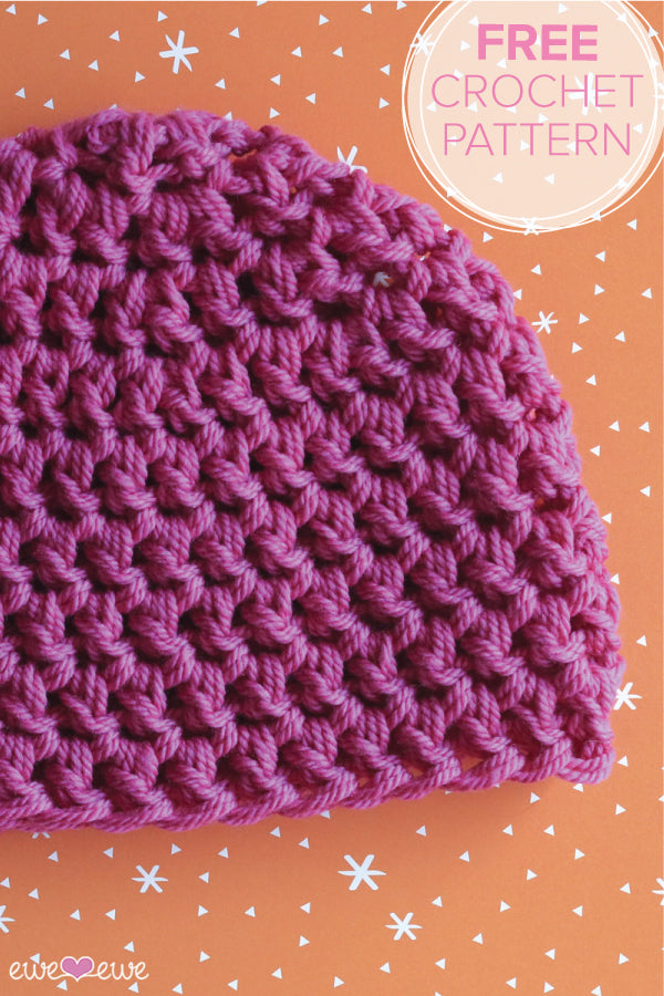 Half Hour Hat FREE Crochet Beanie PDF Pattern
