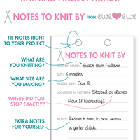 Notes To Knit By Knitting Notepads