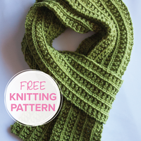 Wainscot Scarf FREE One Row Knitting Pattern