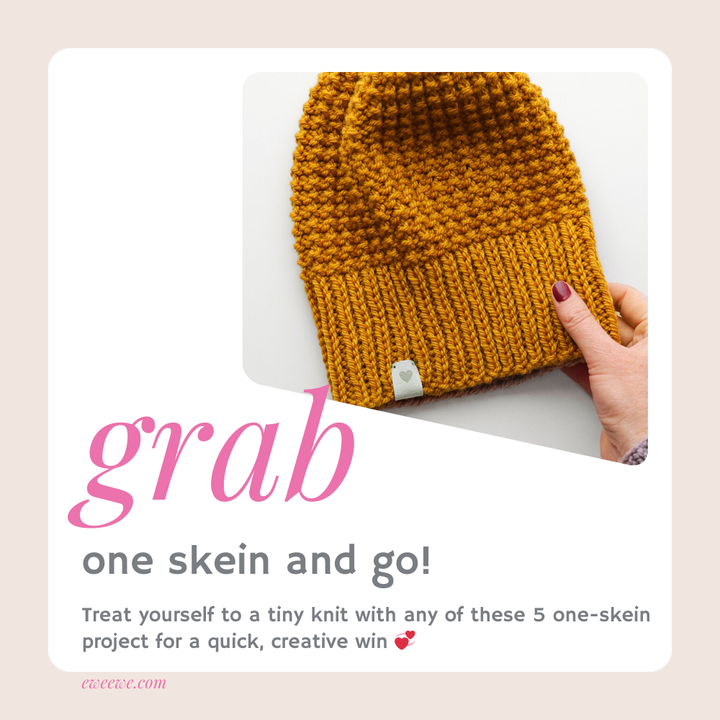 5 Quick + Satisfying 1-Skein Projects to Knit Right Now