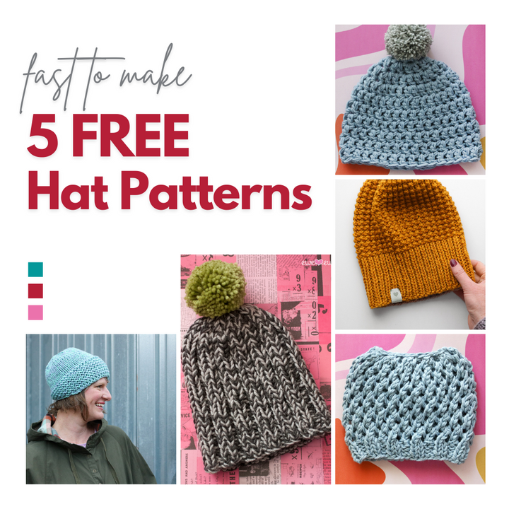 5 FREE and FAST Hat Patterns to Knit and Crochet