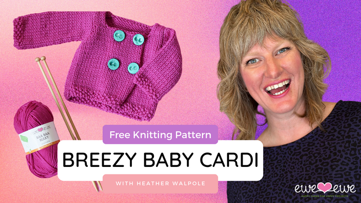 FREE Knitting Pattern: Breezy Baby Cardi bulky weight sweater