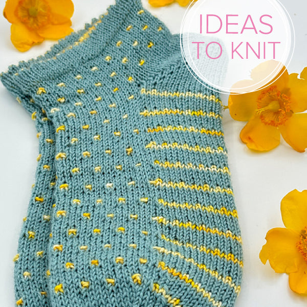 Lots of Dots Socks {knitting pattern idea}