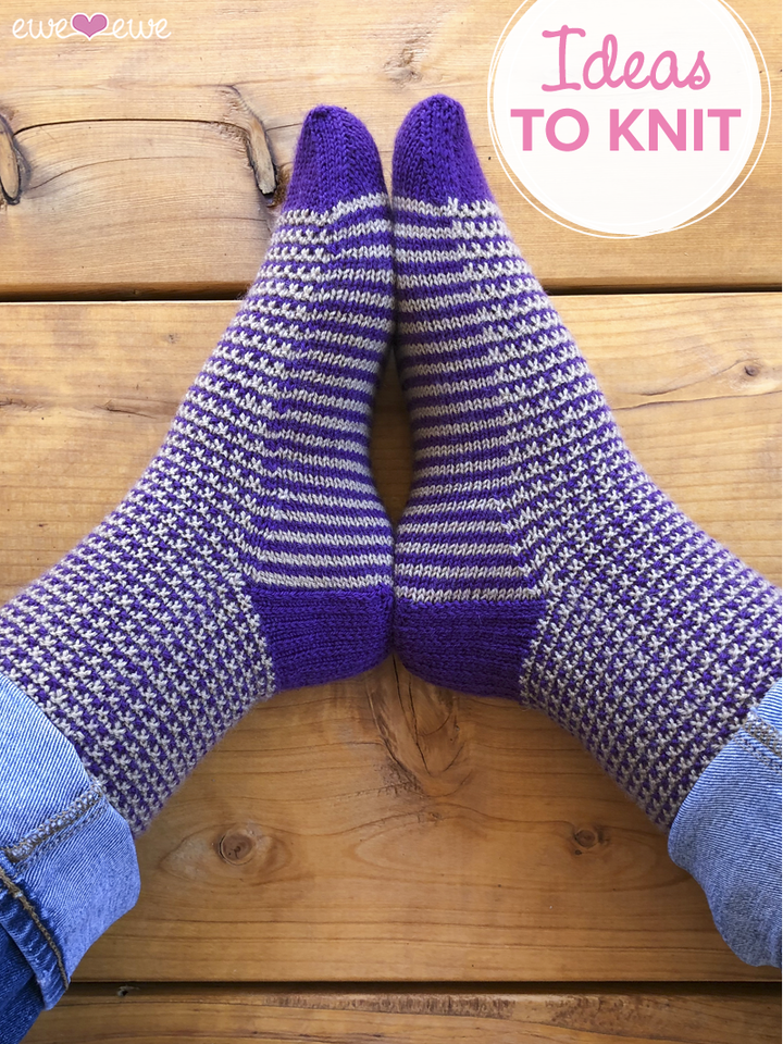 Stripe It To Me {slip stitch socks pattern}