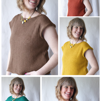 Temperature Tee FREE Tank Top Knitting Pattern for All Sizes