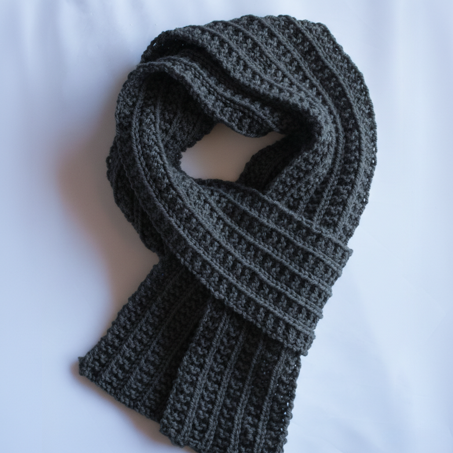 Wainscot Scarf FREE One Row Knitting Pattern