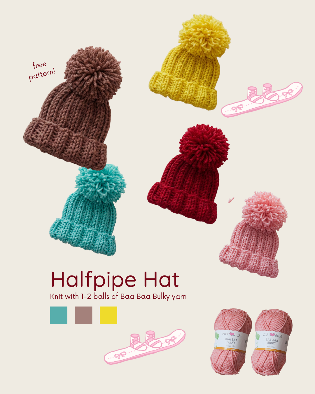 Halfpipe Hat FREE PDF Knitting Pattern