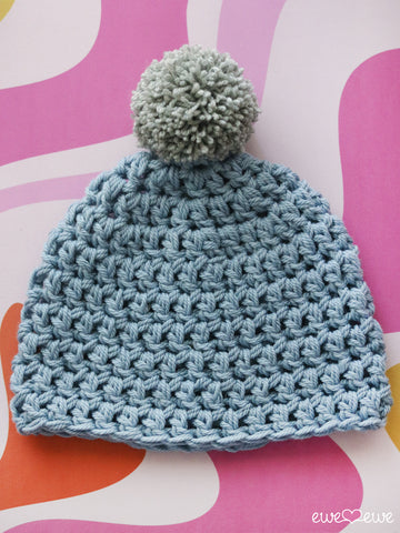 Half Hour Hat FREE Crochet Beanie PDF Pattern