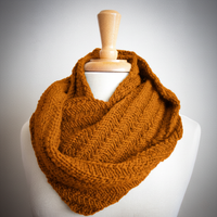 Happy Cowl PDF Infinity Scarf Knitting Pattern