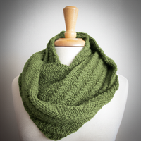 Happy Cowl PDF Infinity Scarf Knitting Pattern