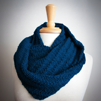 Happy Cowl PDF Infinity Scarf Knitting Pattern