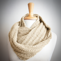 Happy Cowl PDF Infinity Scarf Knitting Pattern
