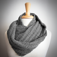 Happy Cowl PDF Infinity Scarf Knitting Pattern