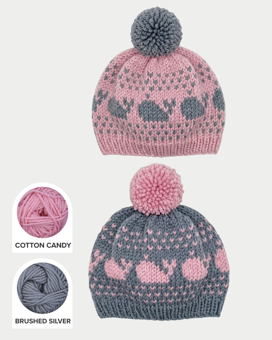 Preppy Hats Baby Yarn Kit | 100% Merino Wool Colorwork – Ewe Ewe Yarns