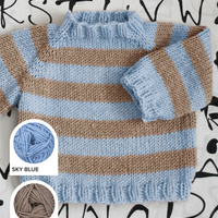 Easy As ABC Baby Pullover Sweater Yarn Kit