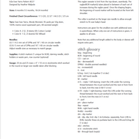 Easy As ABC Top-Down Raglan Baby Sweater PDF Knitting Pattern